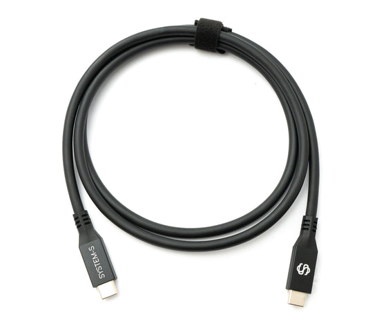 SYSTEM-S USB4 USB 100 cm Cable Type C Male to Male 40 Gbit/s 240 W USB 4.0 Cable