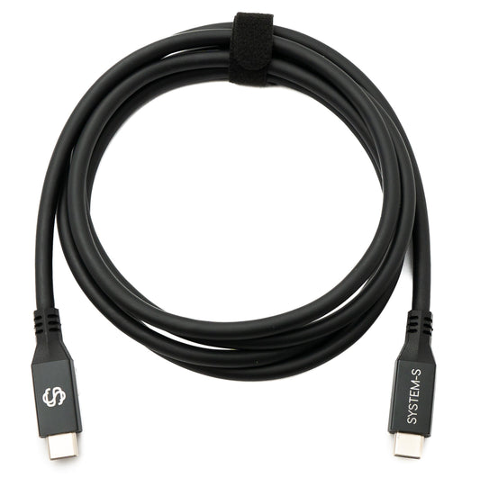 SYSTEM-S USB4 USB 150 cm Kabel Typ C Stecker zu Stecker 40 Gbit/s 240 W USB 4.0 Kabel