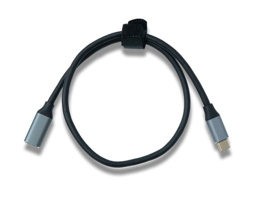 SYSTEM-S USB 3.1 Gen 2 cable 50 cm Type C male to female 10 Gbit/s 100W