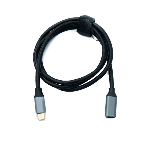 SYSTEM-S USB 3.1 Gen 2 cable 100 cm Type C male to female 10 Gbit/s 100W