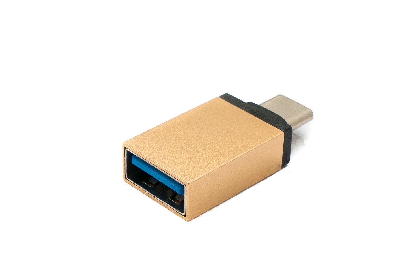 SYSTEM-S USB 3.1 millistykki, gerð C karlkyns í 3.0 A kvenkyns, 5 Gbit/s, bleikgult