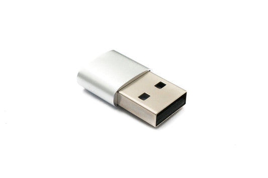 SYSTEM-S USB 3.1 adapter type C female to 2.0 type A male in anthracite