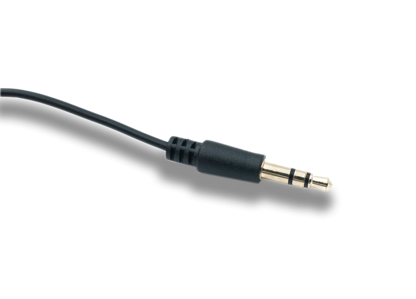 SYSTEM-S Mono In Ear Kopfhörer 115 cm AUX Klinke 3,5 mm Stecker mit Ohrhaken