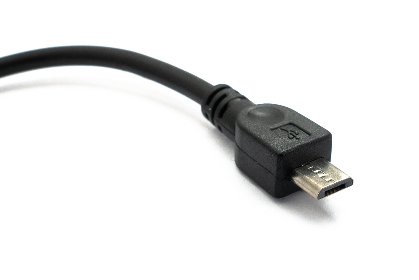 SYSTEM-S USB 2.0 cable 15 cm Micro B male to Type A female adapter in black