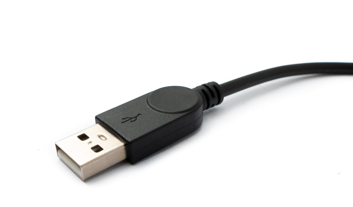 SYSTEM-S USB 2.0 Kabel 30 cm Micro B Buchse zu Typ A Stecker in Schwarz