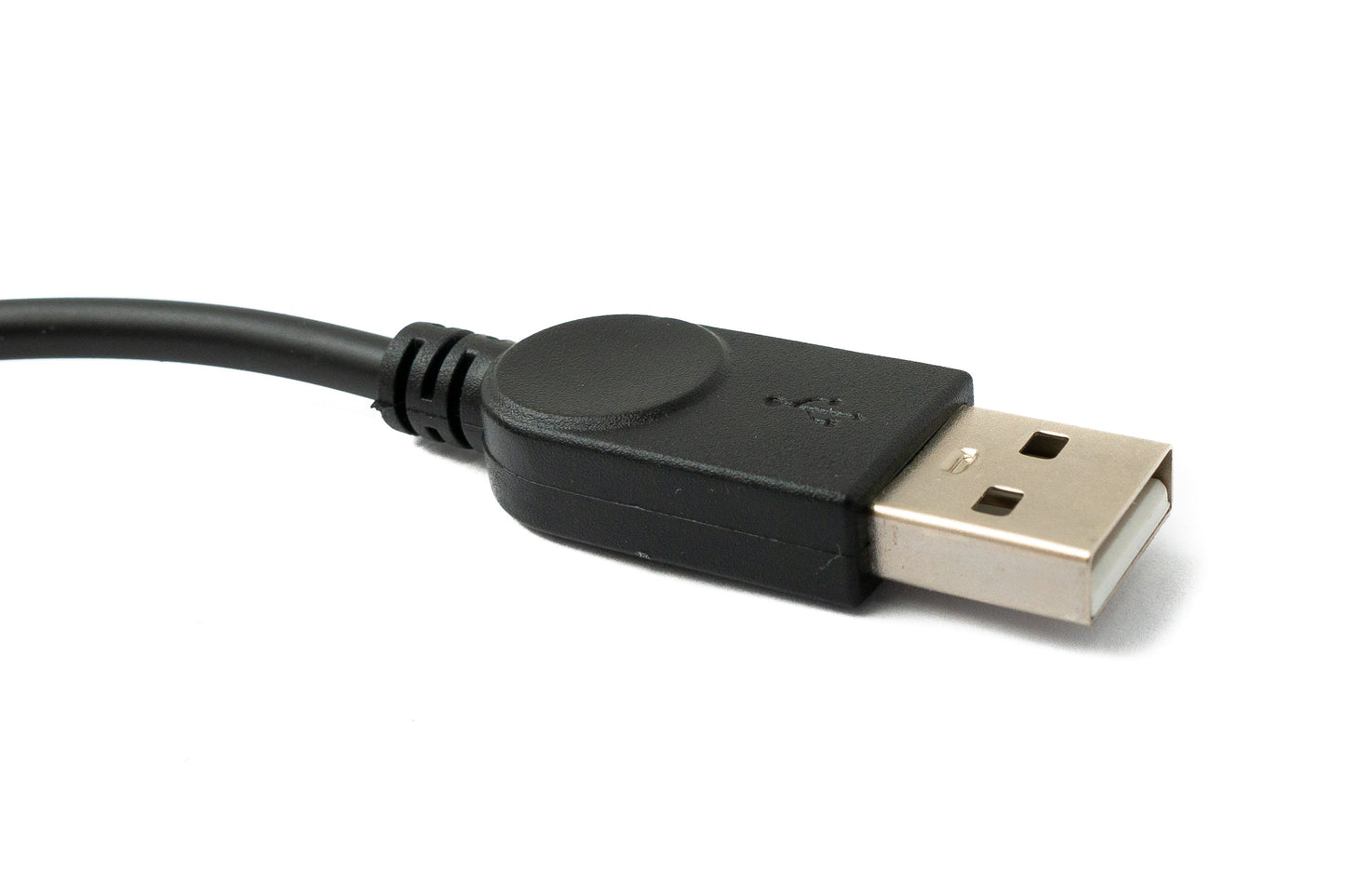 SYSTEM-S USB 2.0 Kabel 30 cm Mini B Stecker zu Typ A Stecker Winkel in Schwarz