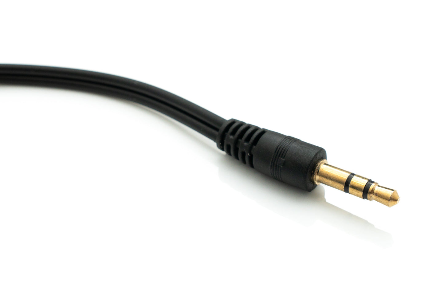 SYSTEM-S Hljóð Y-snúra 20 cm Stereo AUX Jack 3,5 mm karlkyns í 2x kvenkyns millistykki svart