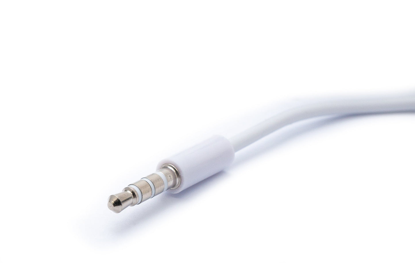 SYSTEM-S Audio Cable 100 cm Stereo AUX Jack 3.5 mm Male to Male in White