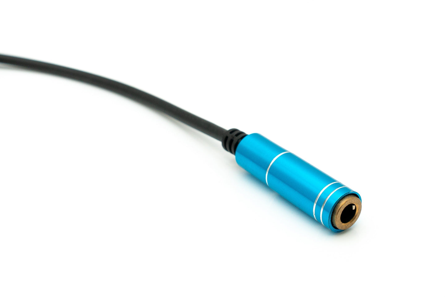 SYSTEM-S Hljóð Y-snúra 30 cm Stereo AUX tengi 3,5 mm kvenkyns í 2x karlkyns svart
