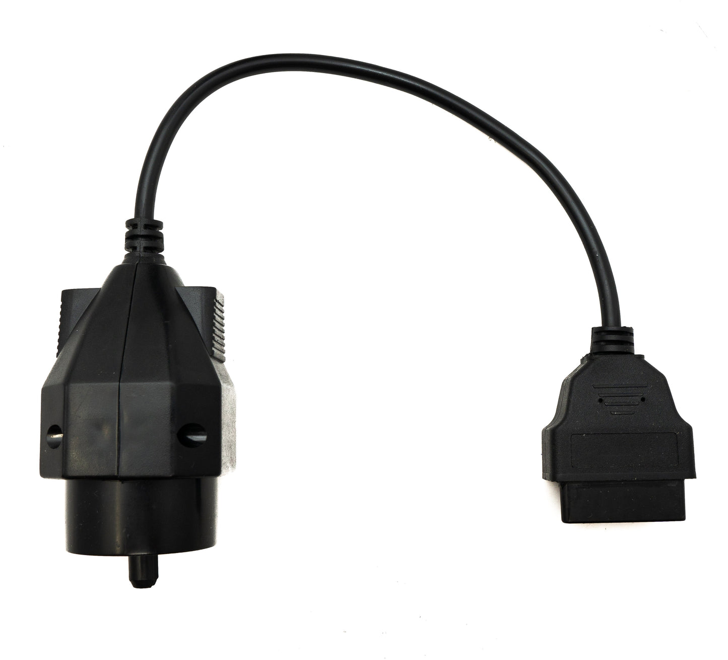 SYSTEM-S OBD snúra 35 cm OBD 2 tengi fyrir BMW 20 pinna í svörtu fyrir bílgreiningar