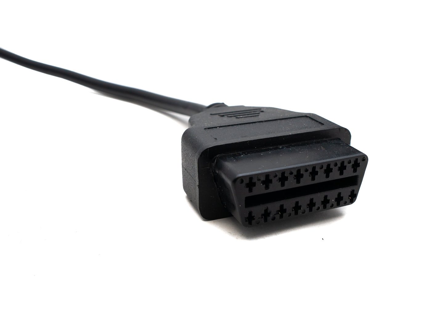 SYSTEM-S OBD snúra 35 cm OBD 2 tengi fyrir BMW 20 pinna í svörtu fyrir bílgreiningar