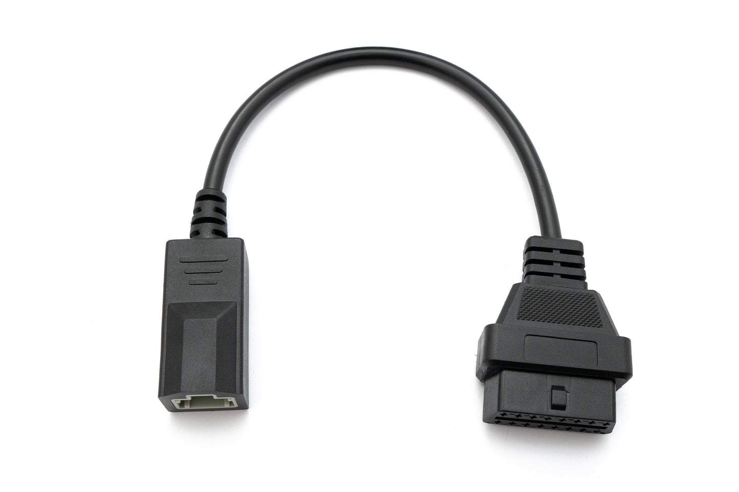 SYSTEM-S OBD snúra 30 cm OBD 2 tengill fyrir Honda 3 pinna í svörtu fyrir bílgreiningar