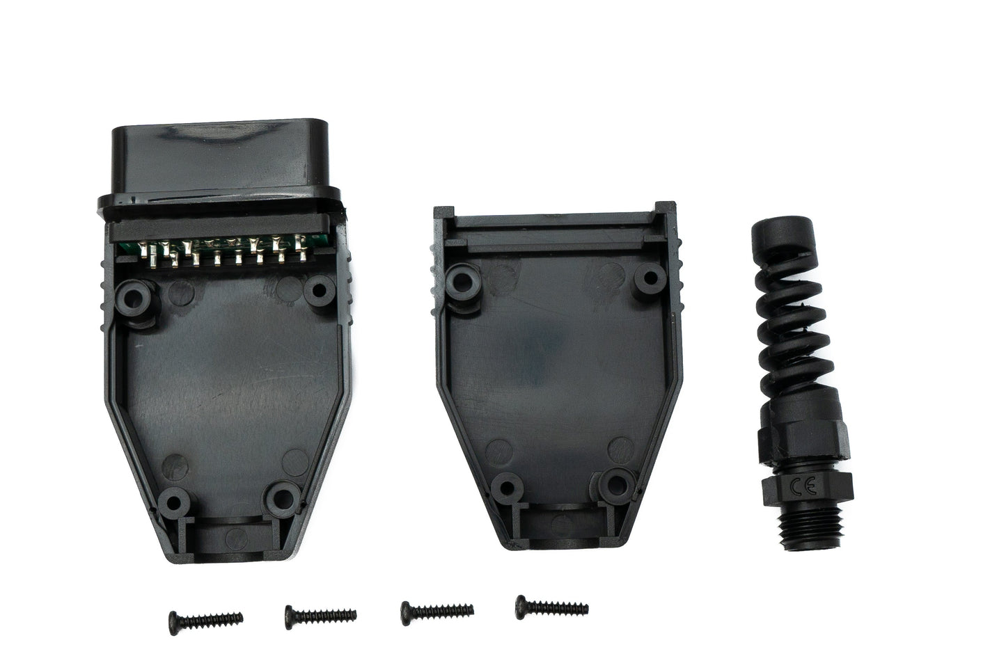SYSTEM-S OBD Adapter OBD 2 16 pin connector cable in black for car diagnostics