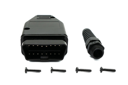 SYSTEM-S OBD Adapter OBD 2 16 pin connector cable in black for car diagnostics