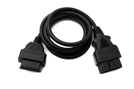 SYSTEM-S OBD snúra 150 cm OBD 2 16 pinna J1962M tengi í J1962F tengil fyrir bílgreiningar