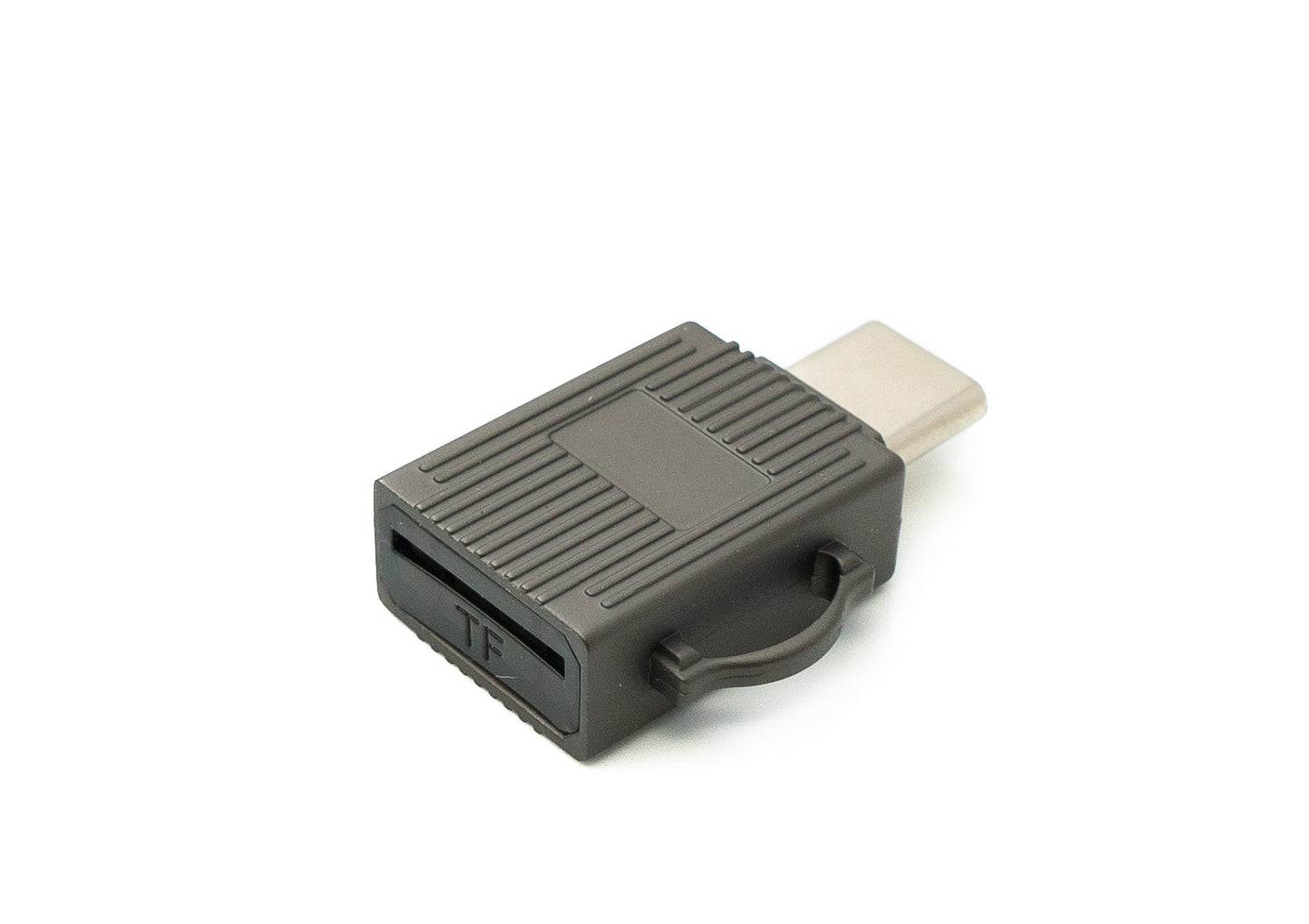 SYSTEM-S USB 3.1 Type C Micro SD kortalesari SDXC millistykki í gráu