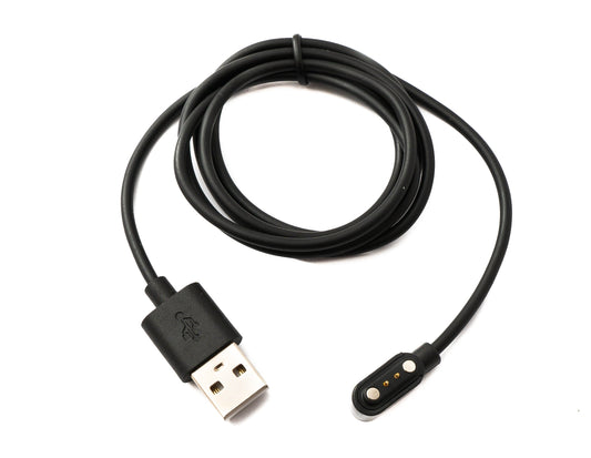 SYSTEM-S USB 2.0 snúra 100 cm hleðslusnúra fyrir Realme TechLife DIZO Watch2 í svörtu