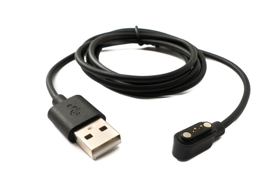 SYSTEM-S USB 2.0 snúra 100 cm hleðslusnúra fyrir Realme TechLife DIZO Watch2 í svörtu