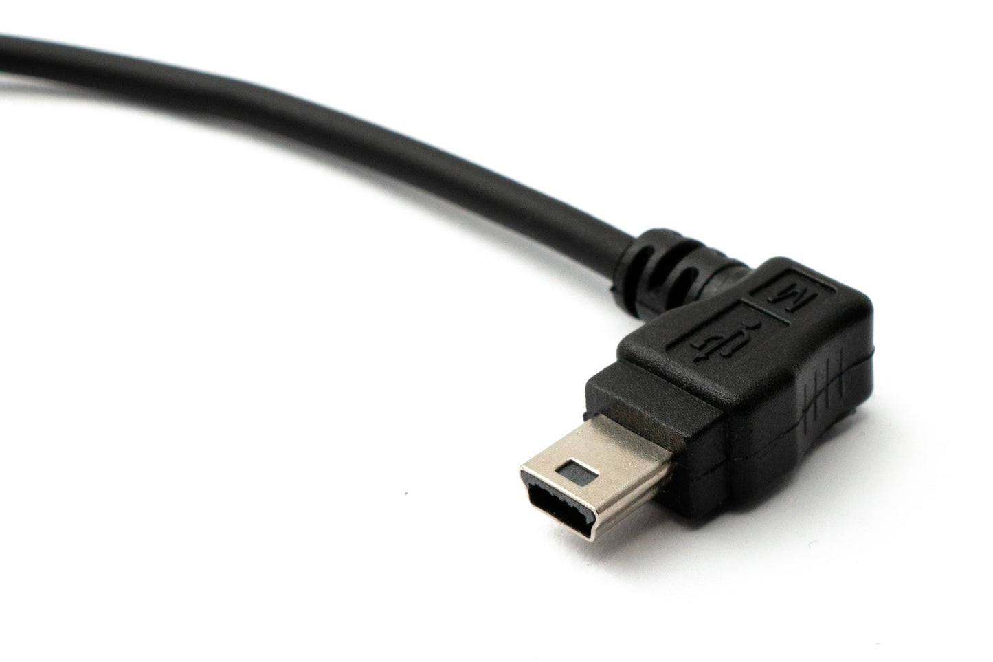 SYSTEM-S USB 2.0 snúra 30 cm Mini B kvenkyns í Tegund A karlkyns vinklaður fyrir Garmin