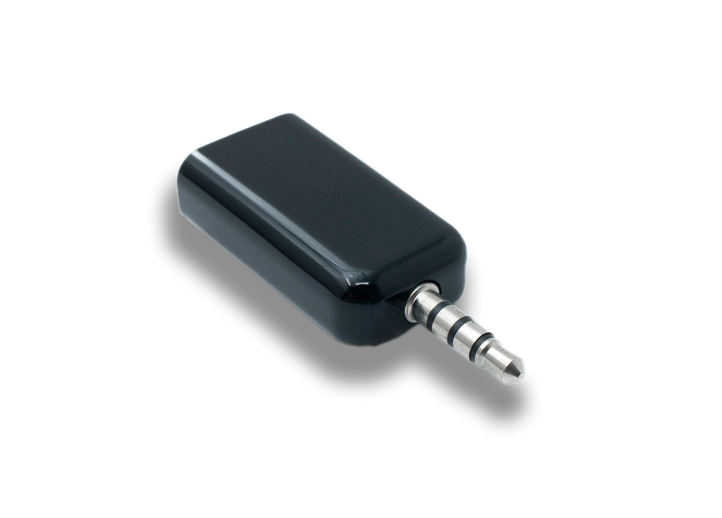 SYSTEM-S Audio USB Adapter 3.5 mm jack plug to 2.0 Type A socket AUX cable in black