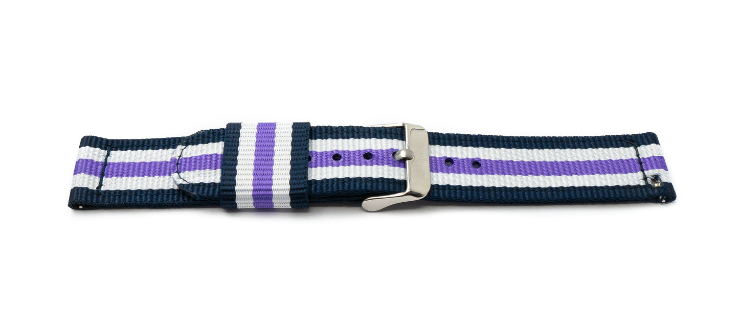 SYSTEM-S 20 mm nylon strap for Samsung Galaxy Watch 4 Smartwatch in color