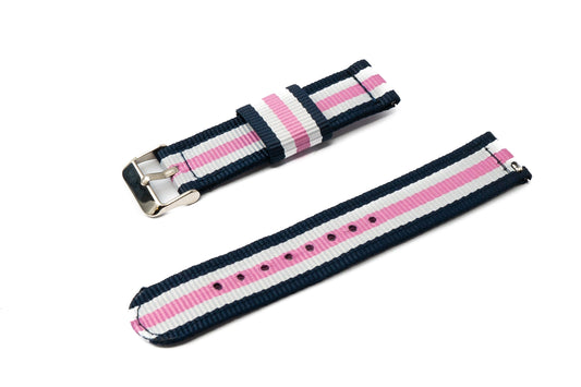 SYSTEM-S 20 mm nylonól fyrir Samsung Galaxy Watch 4 snjallúr í lit