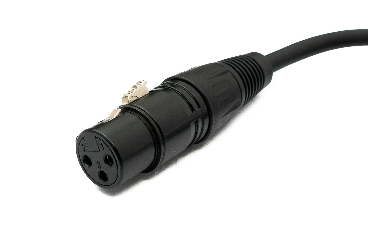 SYSTEM-S Audio XLR snúra 50 cm 5 pinna karlkyns í 3 pinna kvenkyns í svörtu