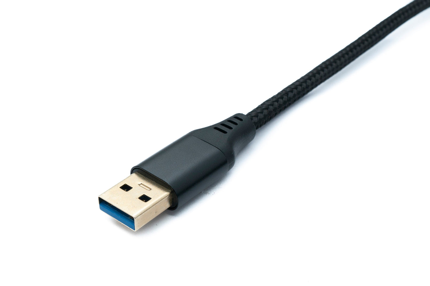 SYSTEM-S USB 3.0 snúra 5 m Tegund A karlkyns í kvenkyns fléttuð 5 Gbit/s í svörtu