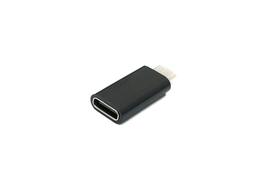 SYSTEM-S USB 3.1 millistykki af gerðinni C kvenkyns í 2.0 Micro B karlkyns í svörtu