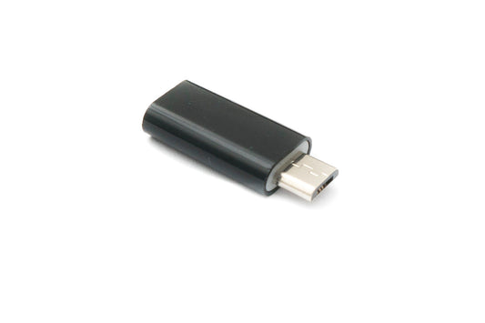 SYSTEM-S USB 3.1 millistykki af gerðinni C kvenkyns í 2.0 Micro B karlkyns í svörtu