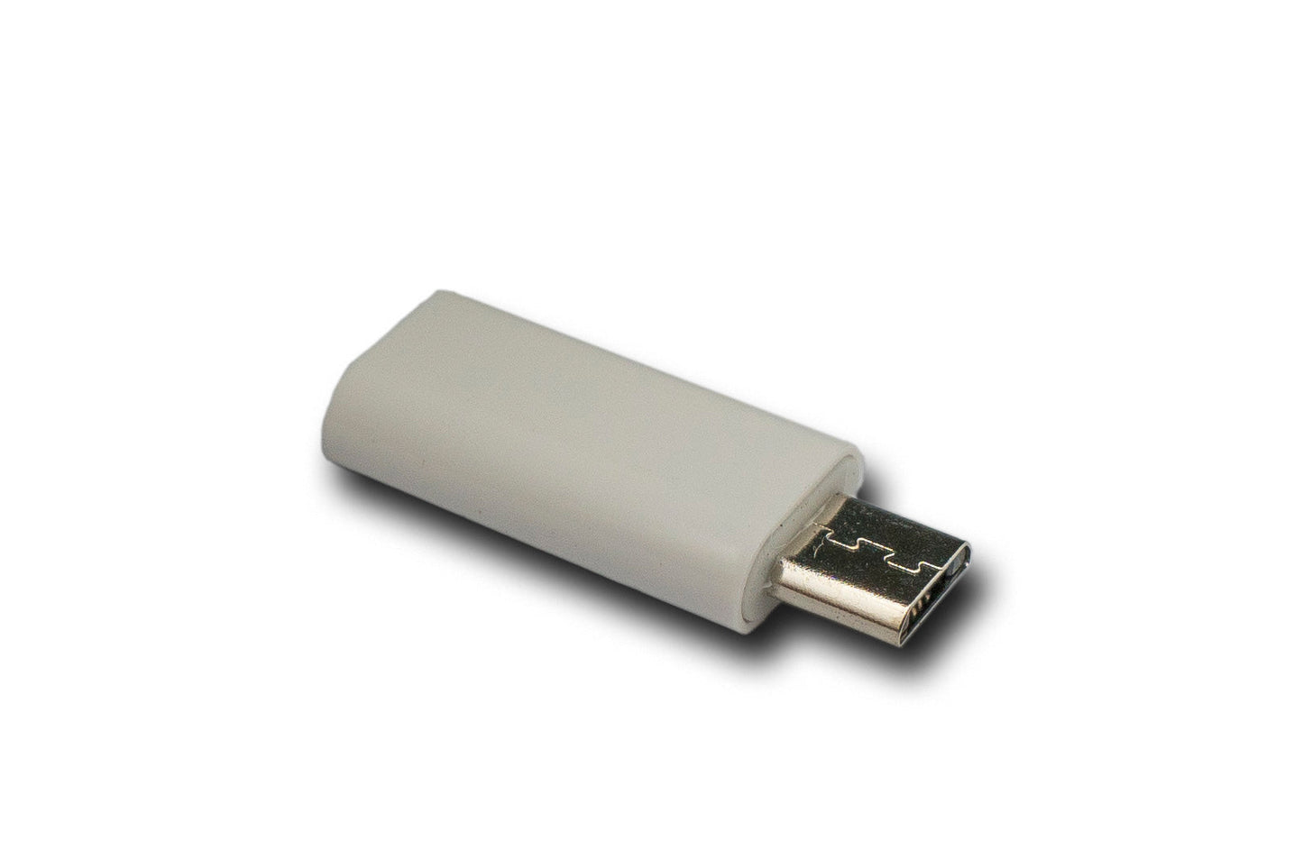 SYSTEM-S USB 3.1 millistykki af gerðinni C kvenkyns í 2.0 Micro B karlkyns í hvítu