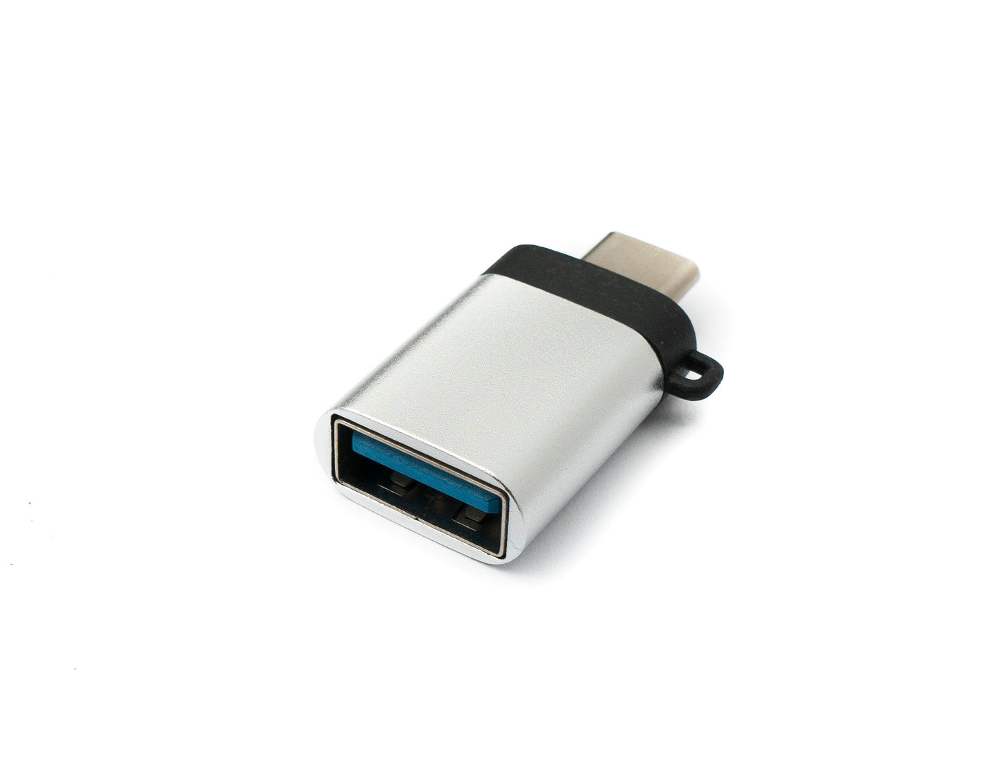 SYSTEM-S USB 3.1 millistykki af gerð C karlkyns í 3.0 af gerð A kvenkyns lykkja í antrasít
