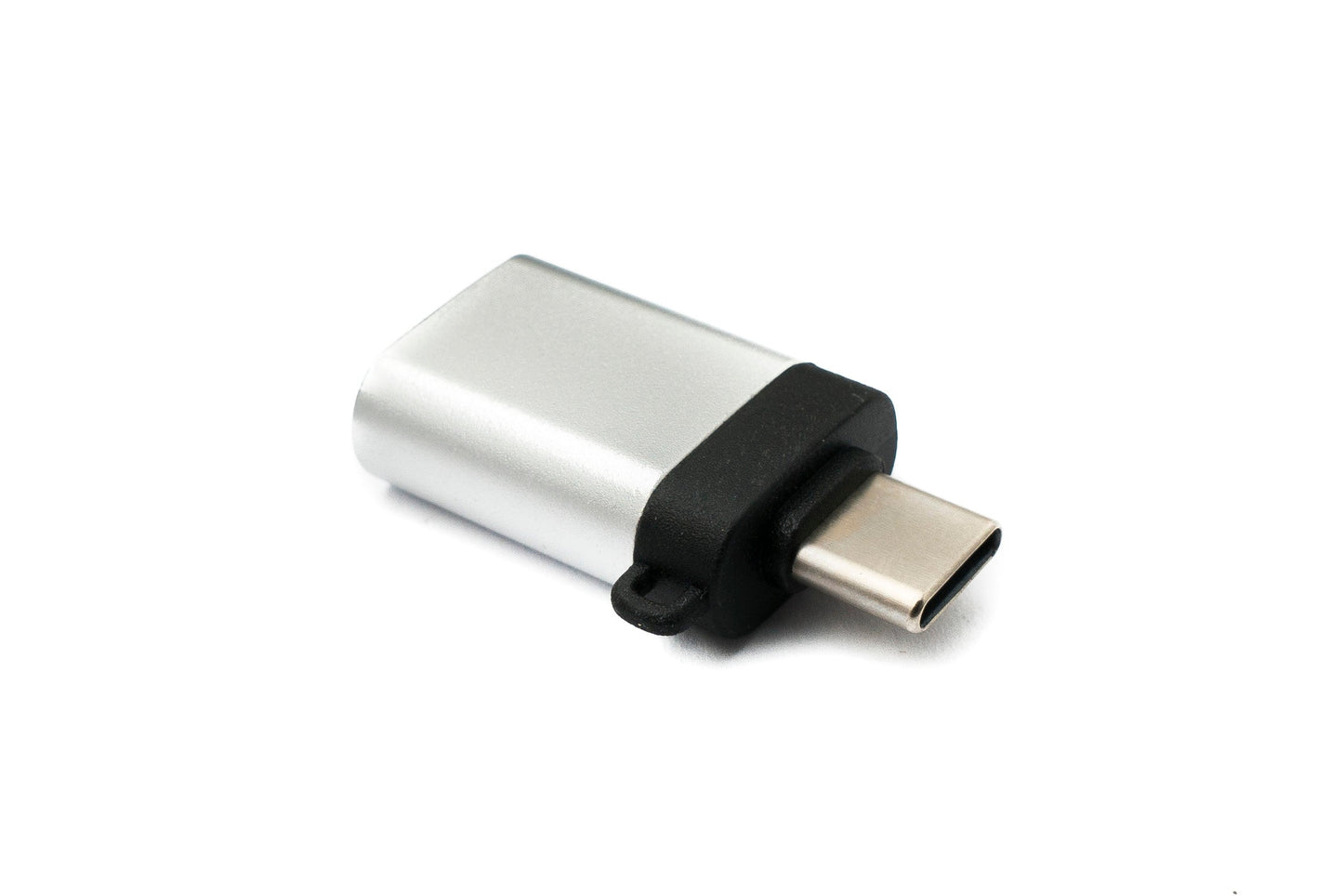 SYSTEM-S USB 3.1 millistykki af gerð C karlkyns í 3.0 af gerð A kvenkyns lykkja í antrasít