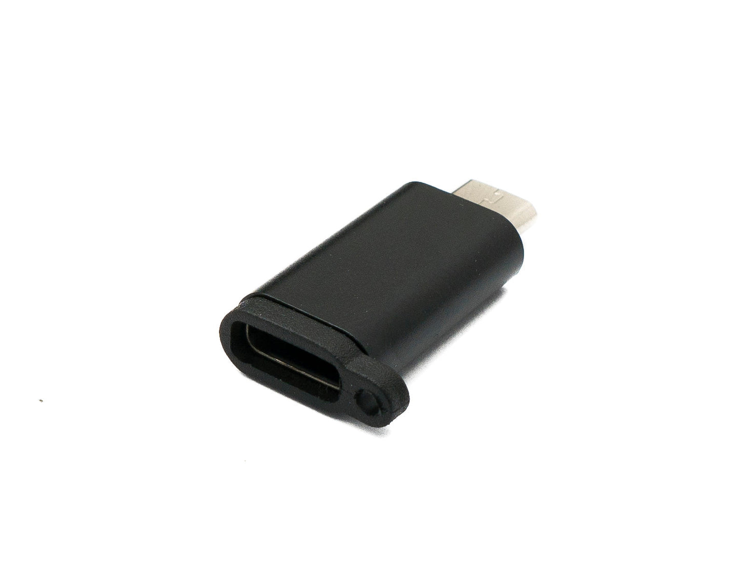 SYSTEM-S USB 3.1 millistykki af gerðinni C kvenkyns í 2.0 Micro B karlkyns lykkja í svörtu
