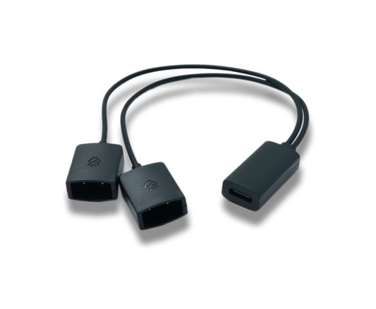 SYSTEM-S USB 3.1 snúra 20 cm hleðslustöð fyrir Xiaomi snjallgleraugu