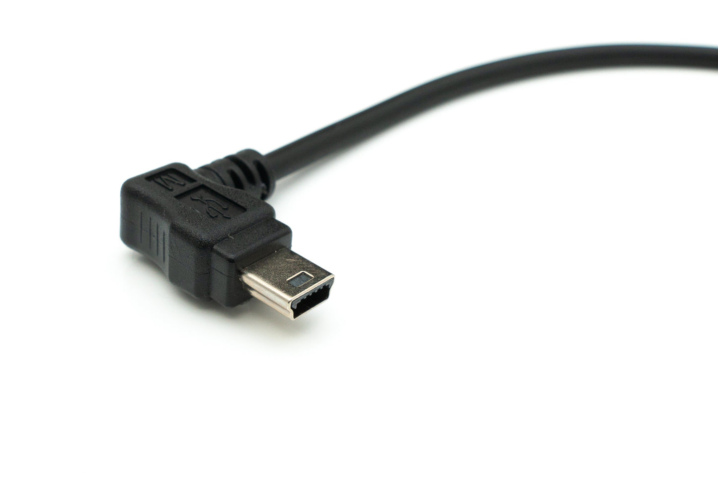SYSTEM-S USB 2.0 snúra 30 cm Mini B kvenkyns í Tegund A karlkyns vinklaður fyrir Garmin