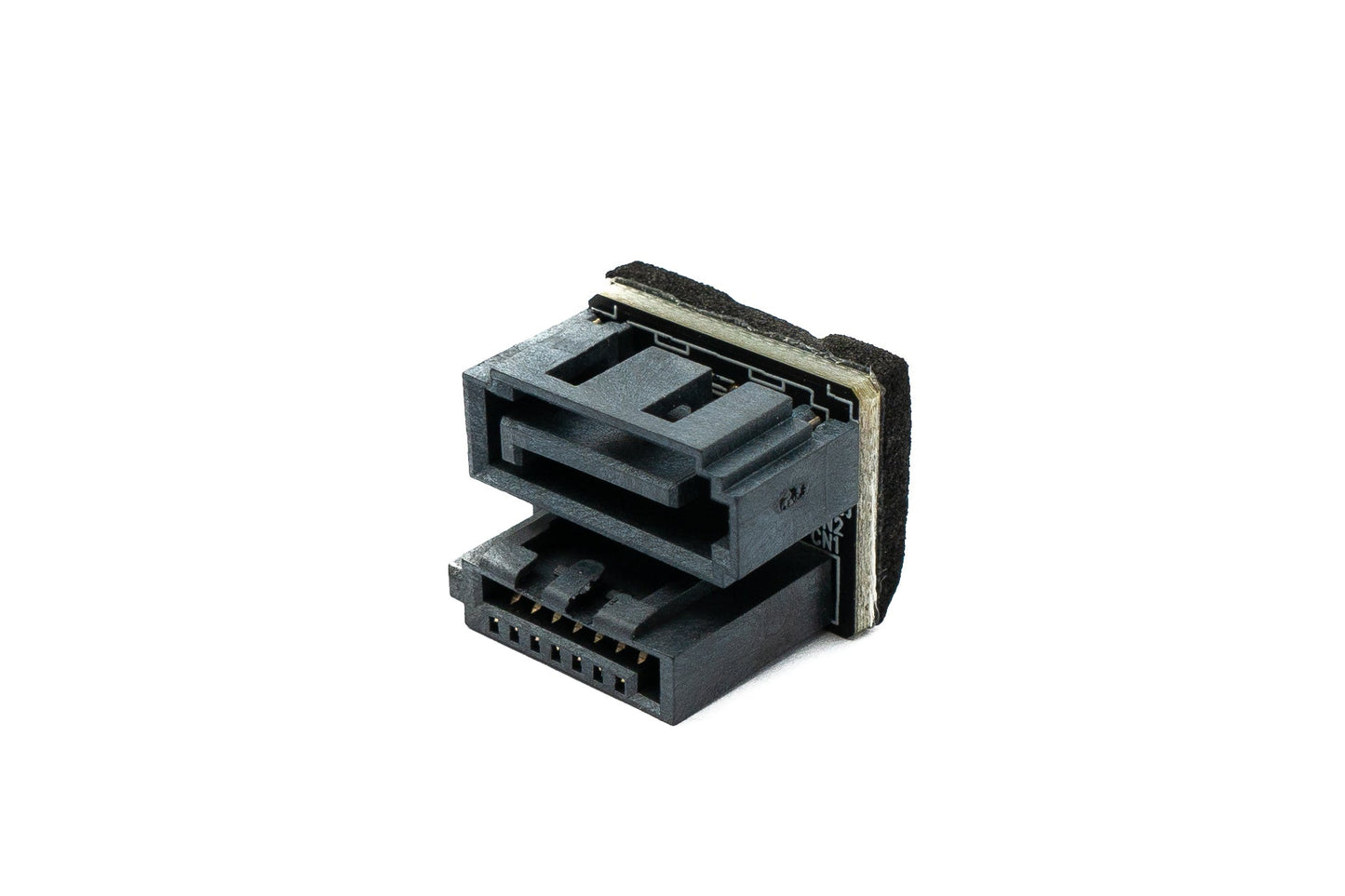 SYSTEM-S SATA U Turn Adapter 7Pin Buchse zu Stecker Kabel 360° für Mainboard SSD HDD