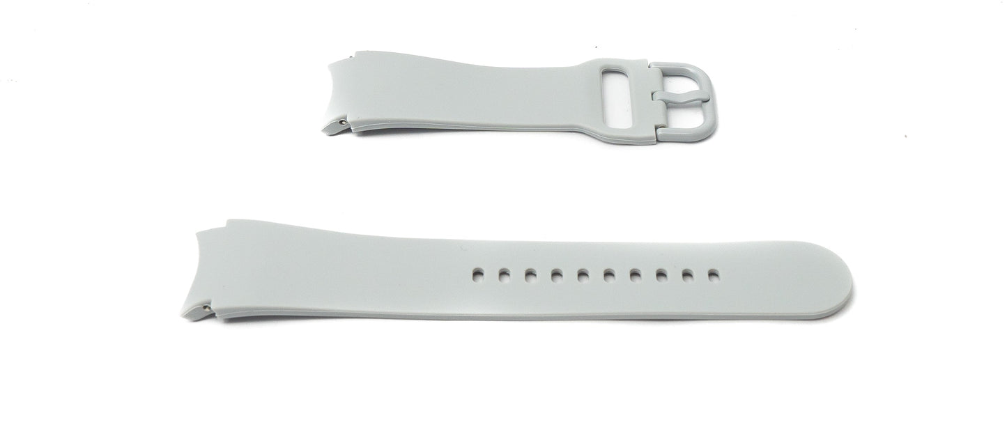 SYSTEM-S 20 mm silicone strap for Samsung Galaxy Watch 5 4 Smartwatch in grey