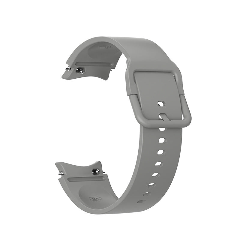 SYSTEM-S 20 mm silicone strap for Samsung Galaxy Watch 5 4 Smartwatch in grey