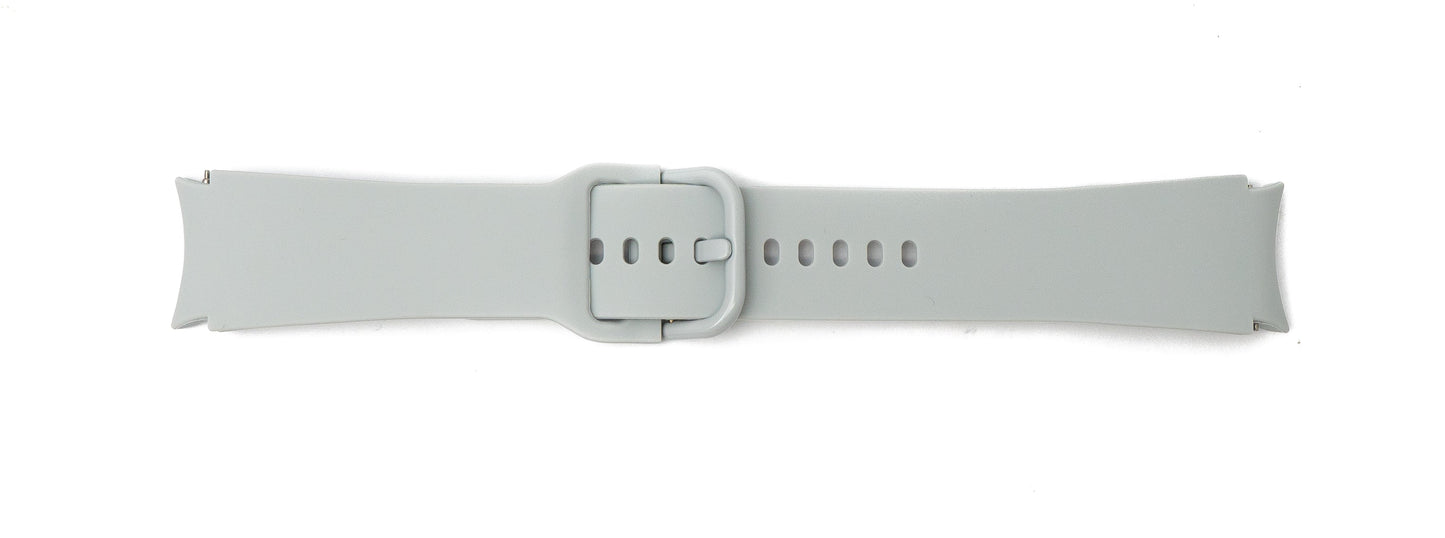 SYSTEM-S 20 mm silicone strap for Samsung Galaxy Watch 5 4 Smartwatch in grey