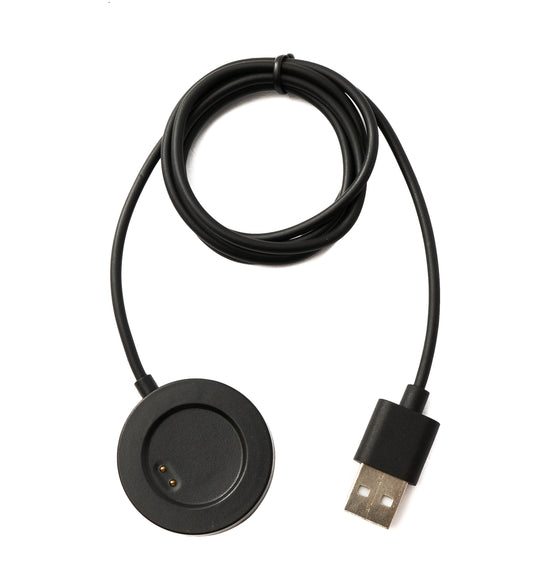 SYSTEM-S USB 2.0 snúra 95 cm hleðslustöð fyrir Realme TechLife DIZO Watch Pro í svörtu
