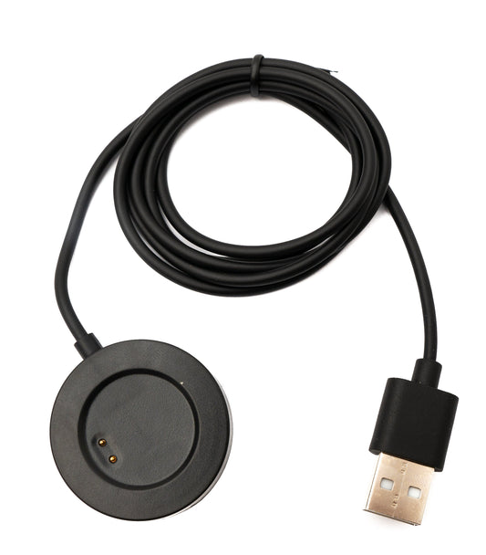 SYSTEM-S USB 2.0 snúra 95 cm hleðslustöð fyrir Realme Watch 3 Pro snjallúr í svörtu