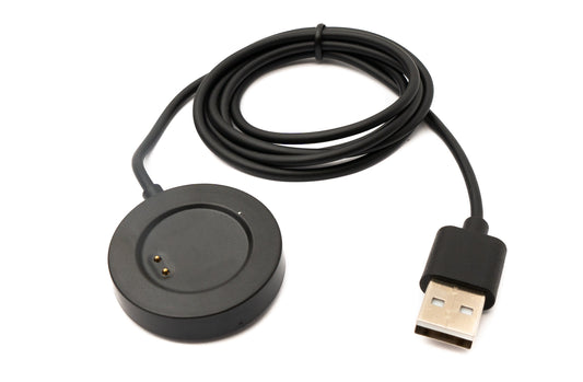 SYSTEM-S USB 2.0 snúra 95 cm hleðslustöð fyrir Realme Watch 3 Pro snjallúr í svörtu
