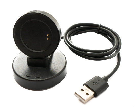 SYSTEM-S USB 2.0 snúra 95 cm hleðslustöð fyrir Realme Watch T1 snjallúr í svörtu