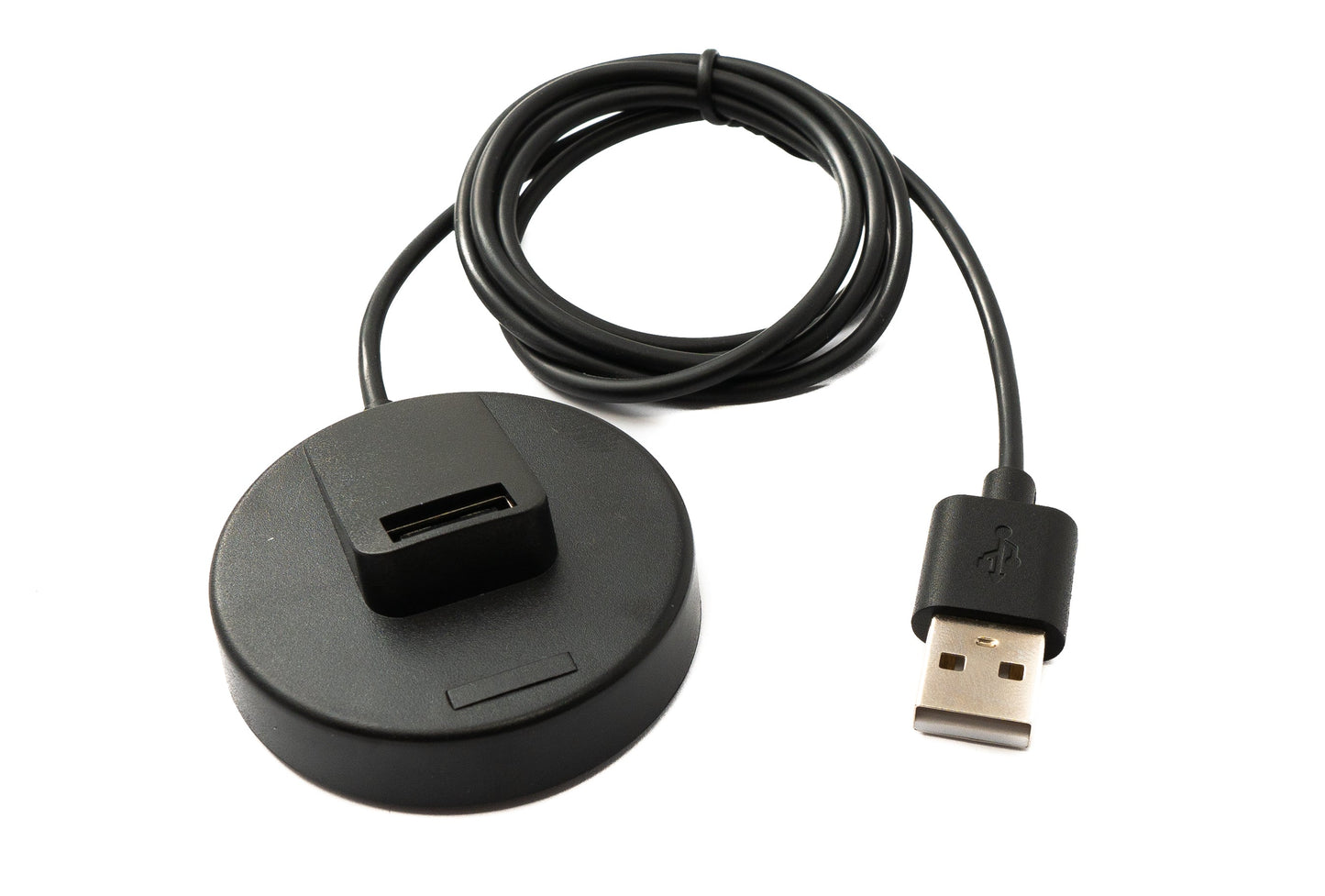 SYSTEM-S USB 2.0 snúra 93 cm hleðslustöð með tengi fyrir snjallúr í svörtu