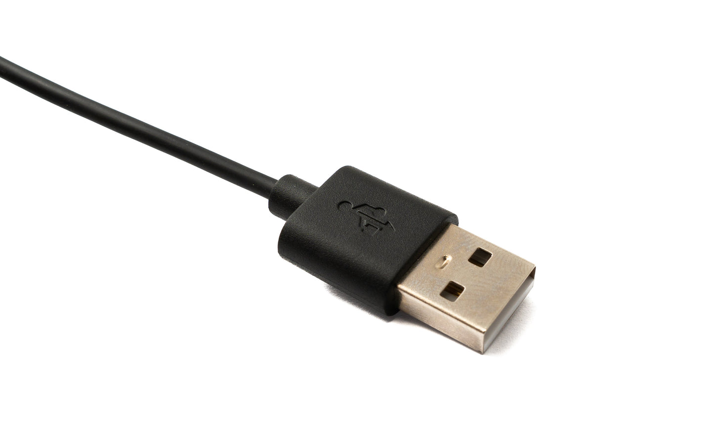 SYSTEM-S USB 2.0 snúra 93 cm hleðslustöð með tengi fyrir snjallúr í svörtu