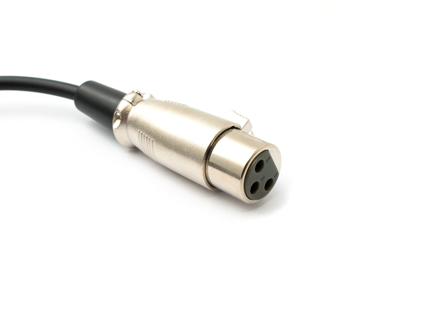 SYSTEM-S Hljóðsnúra 50 cm XLR 3 pinna tengi í DIN 5 pinna tengi í svörtu