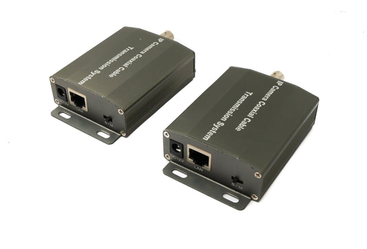 SYSTEM-S UTP IP senditæki sett LAN RJ45 til BNC koax snúru í svörtu