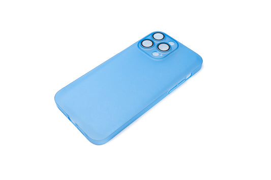 SYSTEM-S protective case shockproof scratch-resistant in blue matte case for iPhone 14 Pro Max