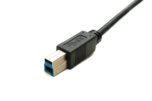 SYSTEM-S USB 3.0 endurtekningasnúra 20 m A karlkyns í B karlkyns í svörtu